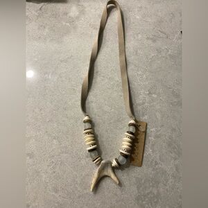 Twine and Twig - SLIM ANTLER NECKLACE | BROWN TROUT